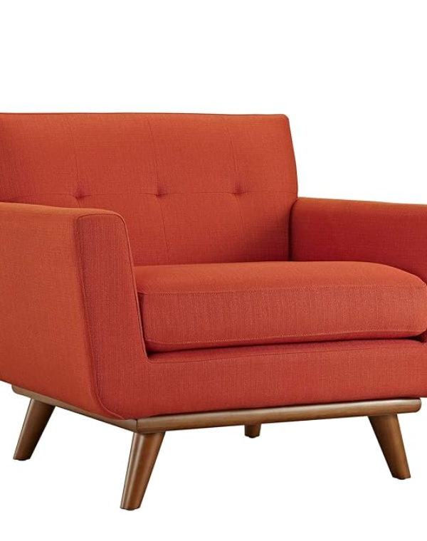 Modway Engage Fabric Armchair (Gray) - Modway Engage Fabric Armchair (Atomic Red)